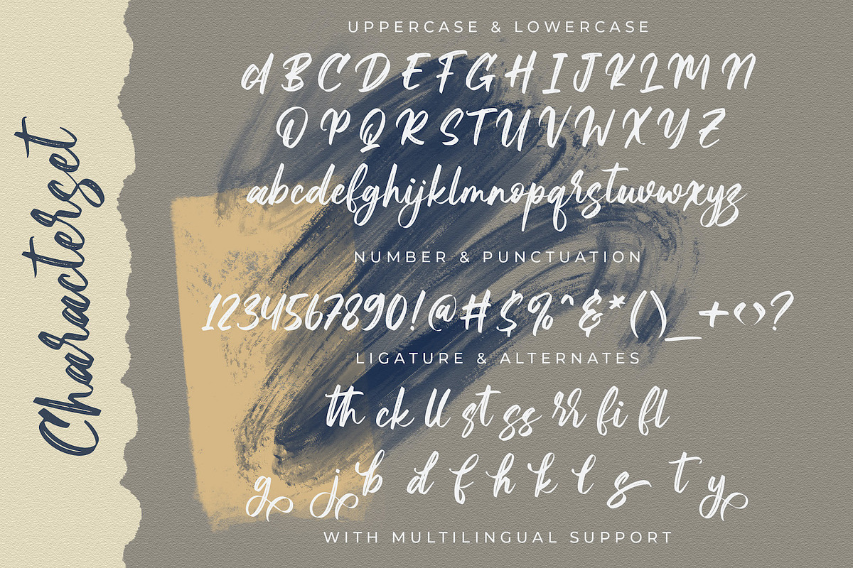 Amy Riyas - Textured Brush Font, a Script Font by StringLabs (Photo 5 of 6)