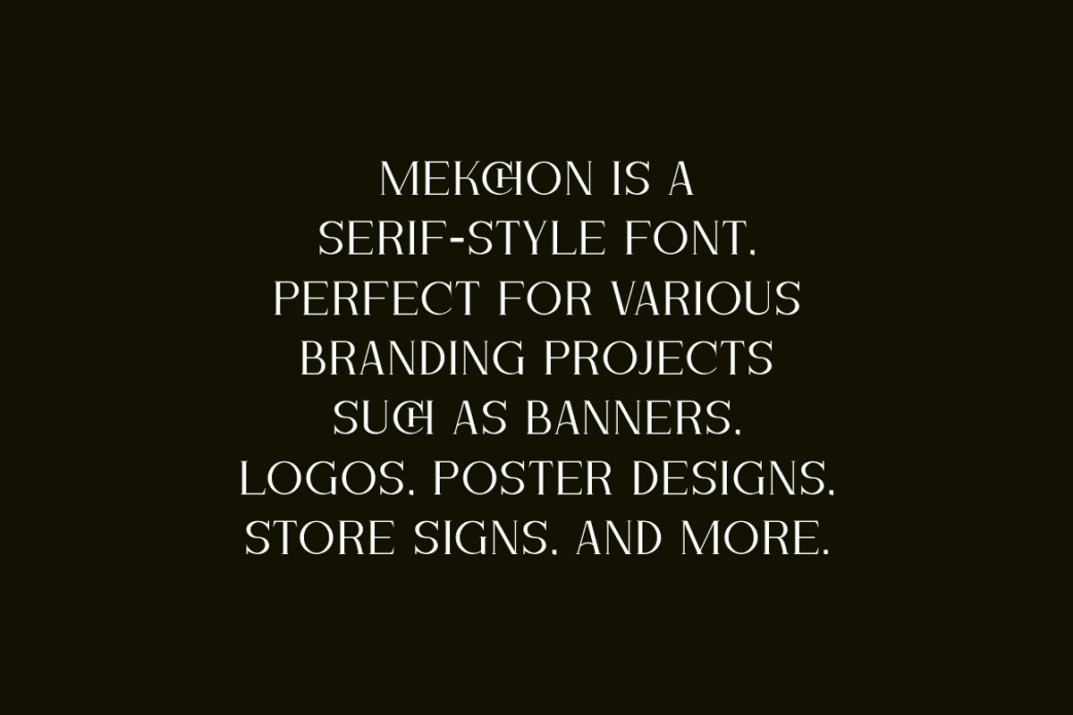 Mekchon - Aesthetic Serif Font, a Serif Font by Iqsiart Studio (Photo 5 of 8)