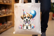 Watercolor Puppies Party Sublimation, a Seasonal Illustration by Rose Art (Thumbnail 6 of 7)
