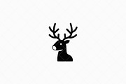Deer Head Icon, an Animal Illustration by Vectorium Studio (Thumbnail 2 of 4)