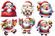 Quirky Santa Claus Christmas Clipart, an Illustration by Designworld (Thumbnail 3 of 5)