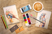 Universal Constructor, a Pens & Pencil Mockup by ItemBridge (Thumbnail 4 of 5)