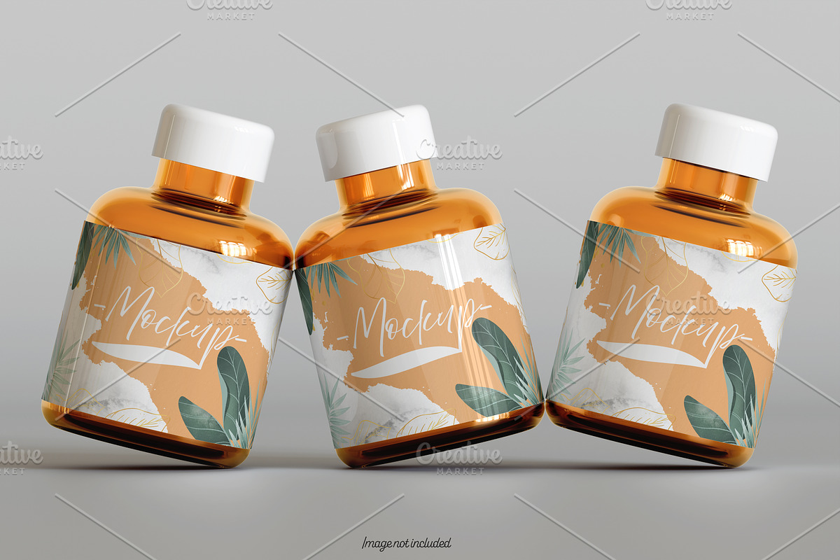 Pills Bottle Mockup Bundles, a Cups & Container Mockup by Ambo Ampeng (Photo 21 of 22)