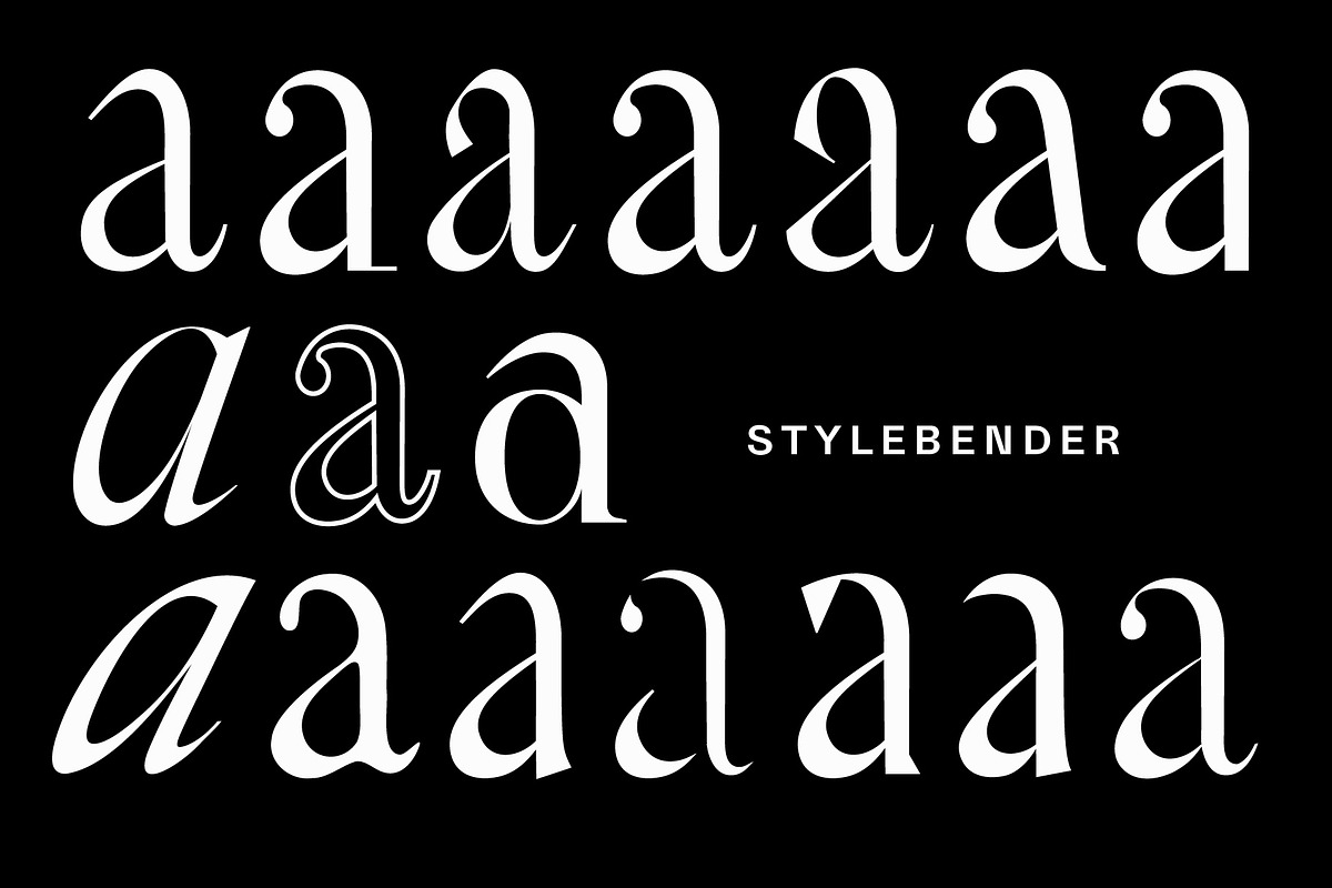 Stylebender Serif - Multi-style Font, a Serif Font by Tropical Type (Photo 7 of 17)