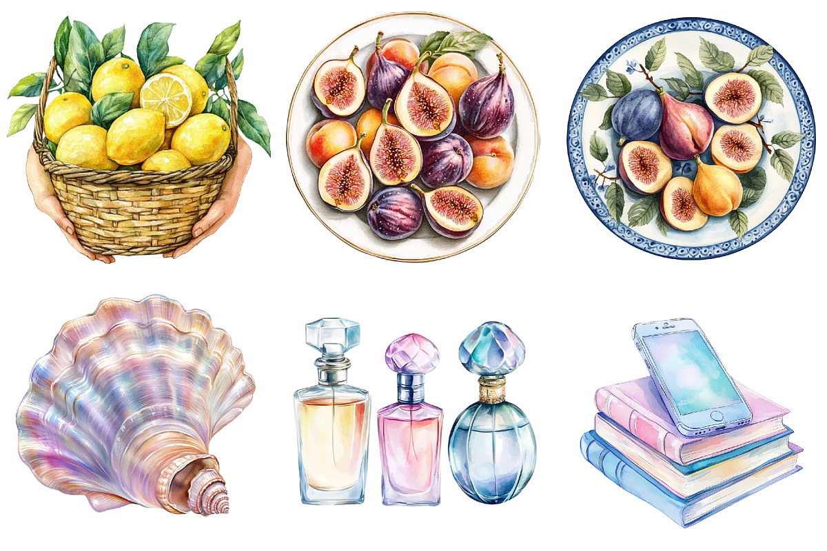 Watercolor Ocean Breath Clipart, an Illustration by CitraGraphics (Photo 5 of 5)