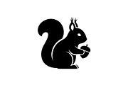 Squirrel Silhouette Vector Bundle, an Illustration by yasushie (Thumbnail 21 of 48)