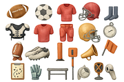 American Football Gear Set, an Object Graphic by RT Studio (Thumbnail 4 of 4)