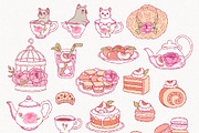 Peach Fruit Tea Clipart, Hand Drawn, a Food Illustration by TitaLivingArt (Thumbnail 3 of 9)