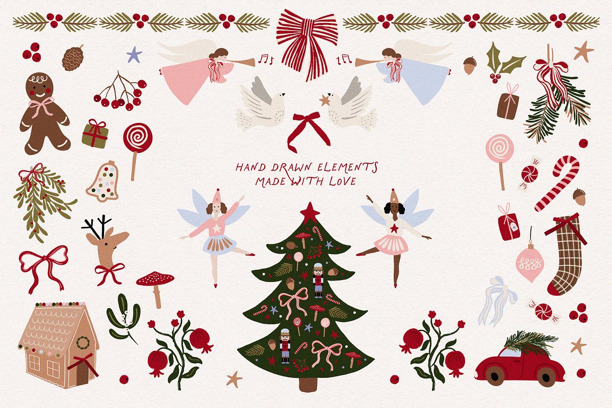 Whimsy Christmas collection, a Seasonal Illustration by lokko studio (Photo 3 of 11)