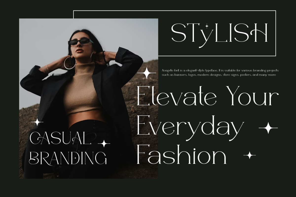 Acageto - Modern Luxury Font, a Serif Font by QR Design Studio (Photo 6 of 16)