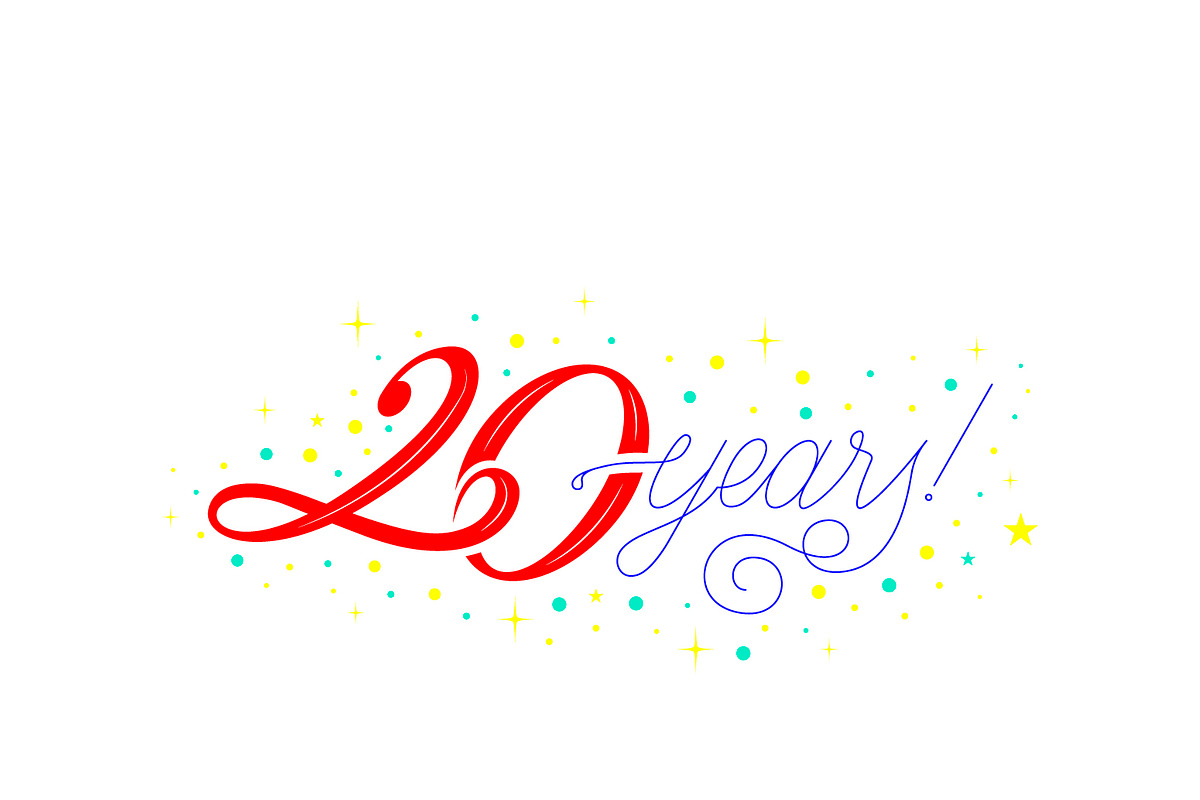 20 years! - Birthday lettering, a Graphic by Guillaume Laserson (Photo 2 of 3)
