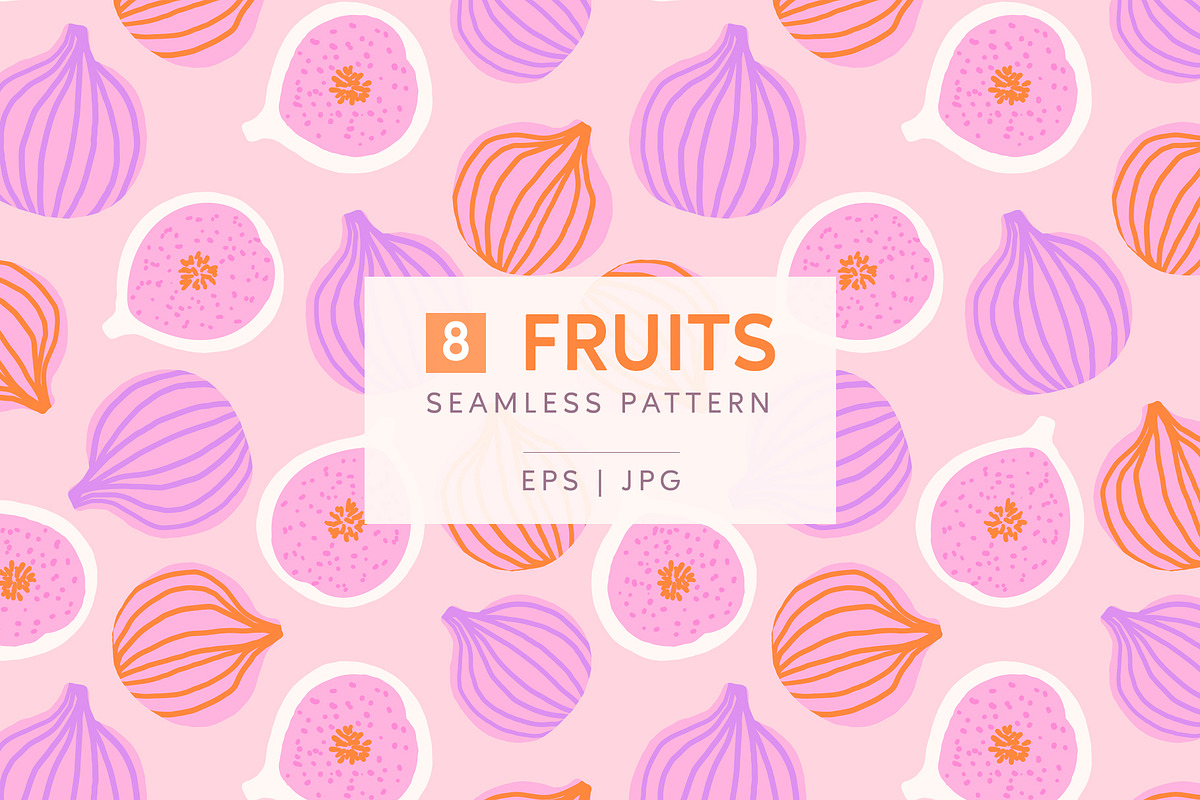 Fruits seamless pattern, a Pattern Graphic by hanifa_design (Photo 1 of 8)