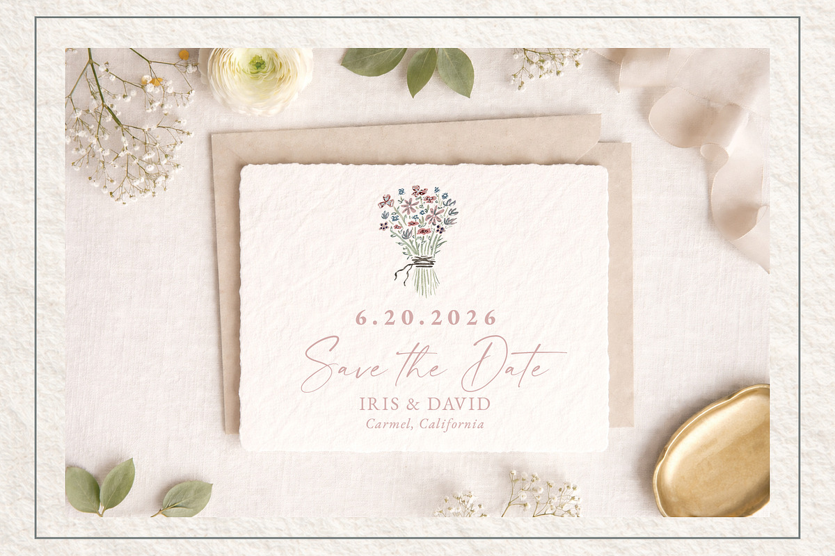 Soft Garden Watercolor Flowers, a Decorative Illustration by Bbooth88 (Photo 3 of 8)