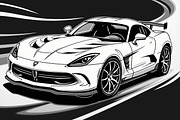 Luxury Car Clipart Vector Bundle, an Illustration by Creativeshirt (Thumbnail 9 of 9)