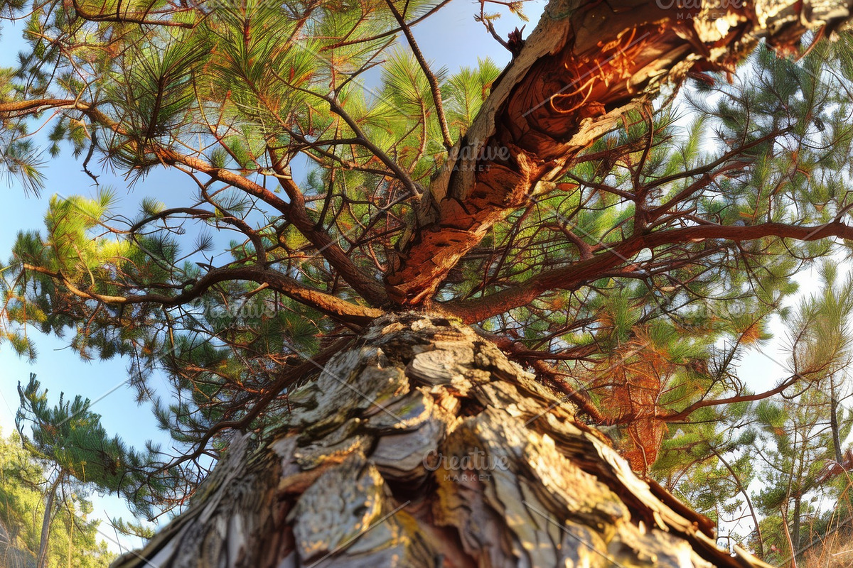 98 Trees view from below, a Nature Photo by Handmadefont (Photo 70 of 98)