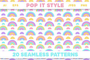 Pop it Fidget Toy Pastel Pattern set, a Pattern Graphic by VectoriyA (Thumbnail 5 of 8)