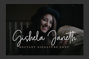 Deltany Signature Script Font