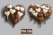Chocolate Heart Clipart Bundle, a Person Illustration by protabsorkar11 (Thumbnail 4 of 5)
