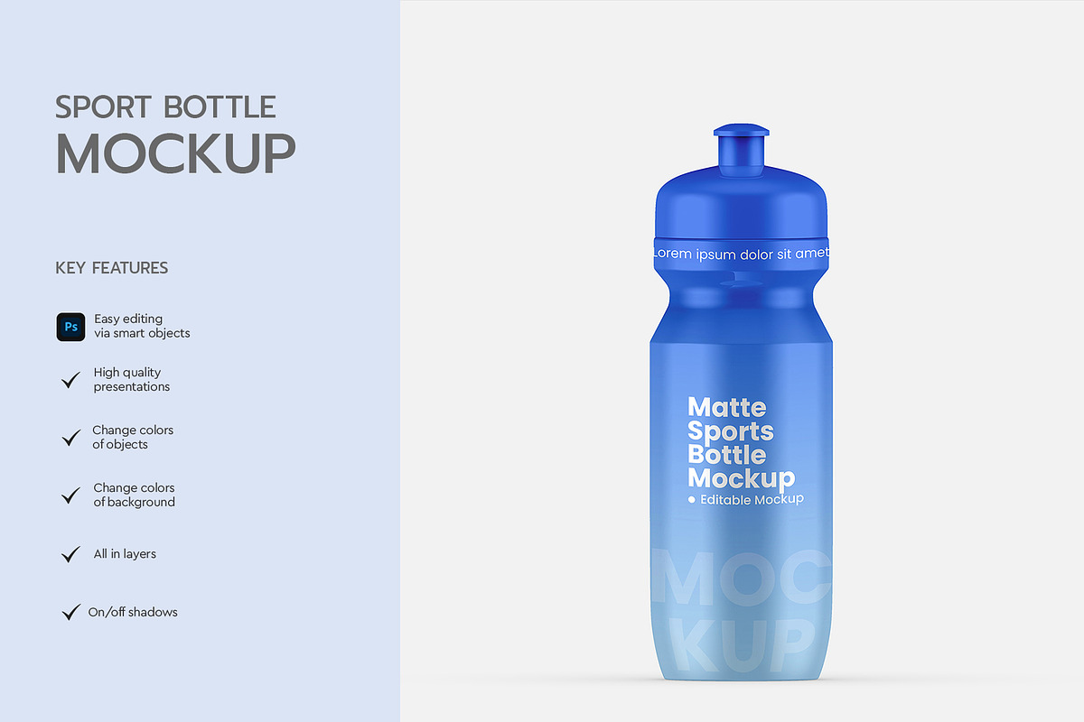 Sports Bottle Mockup, a Product Mockup by graphypix (Photo 4 of 4)