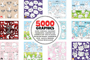 5000 in 1 - Black lines Mega Bundle, an Illustration by PrettyBundles (Thumbnail 8 of 27)