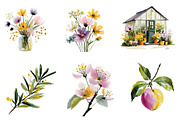 Orchard Watercolor Clipart Collectio, an Illustration by CreationArt (Thumbnail 4 of 6)