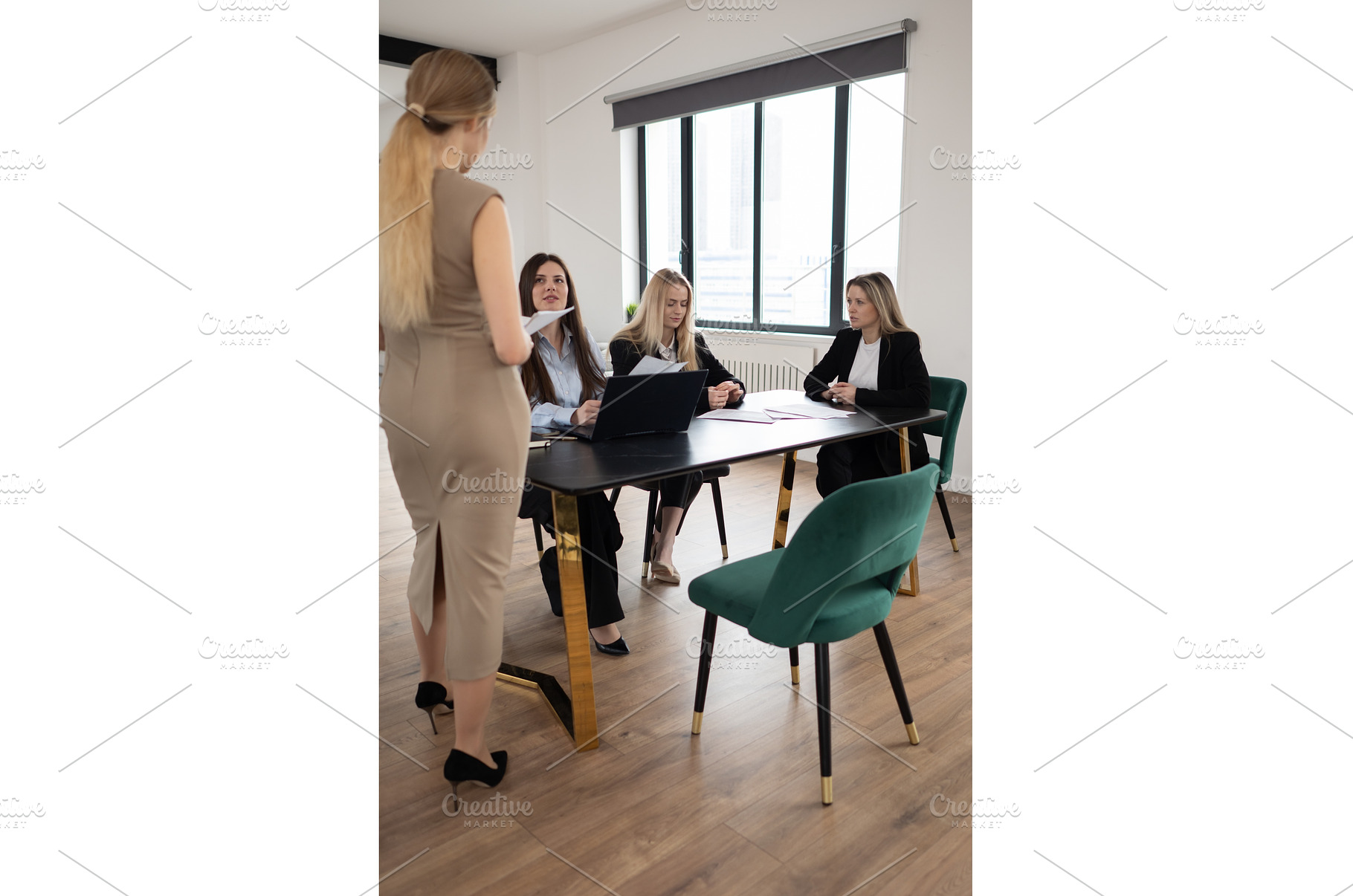 Group of professional businesswomen, a Business Photo by undrey