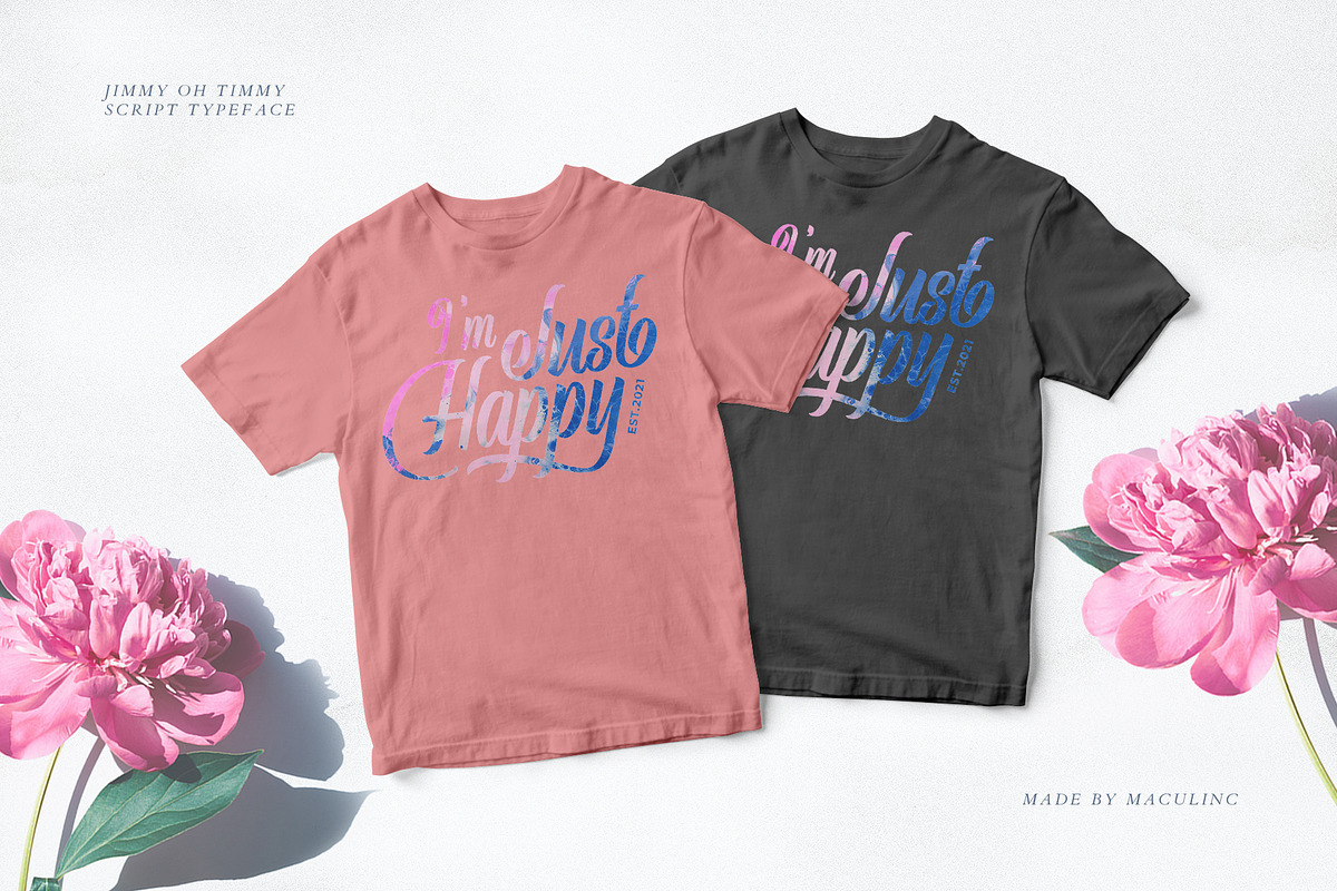 Jimmy Oh Timmy - Script Font, a Script Font by Maculinc Type (Photo 5 of 12)