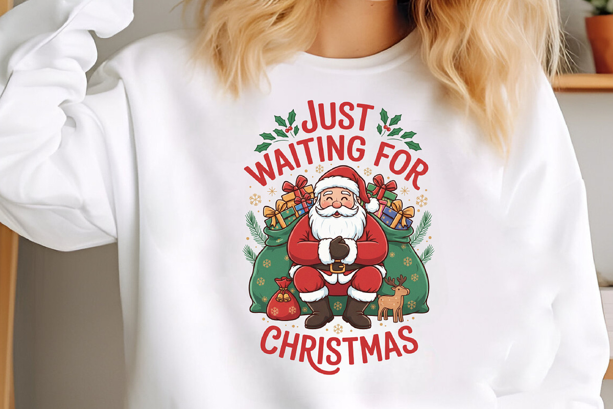 Waiting for Christmas Png, Santa Png, an Illustration by Designking (Photo 4 of 6)