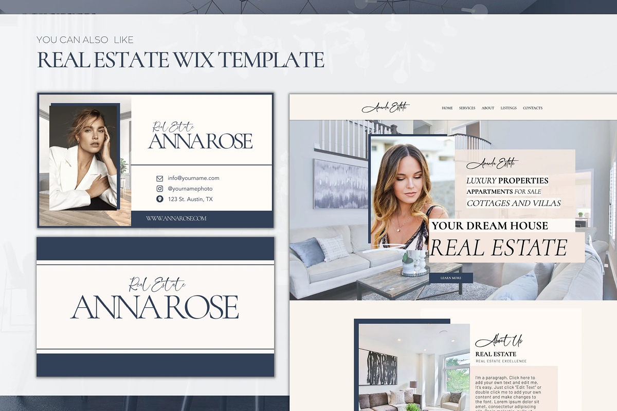 Real Estate Business Card, a Business Card Template by Presentibox (Photo 2 of 5)