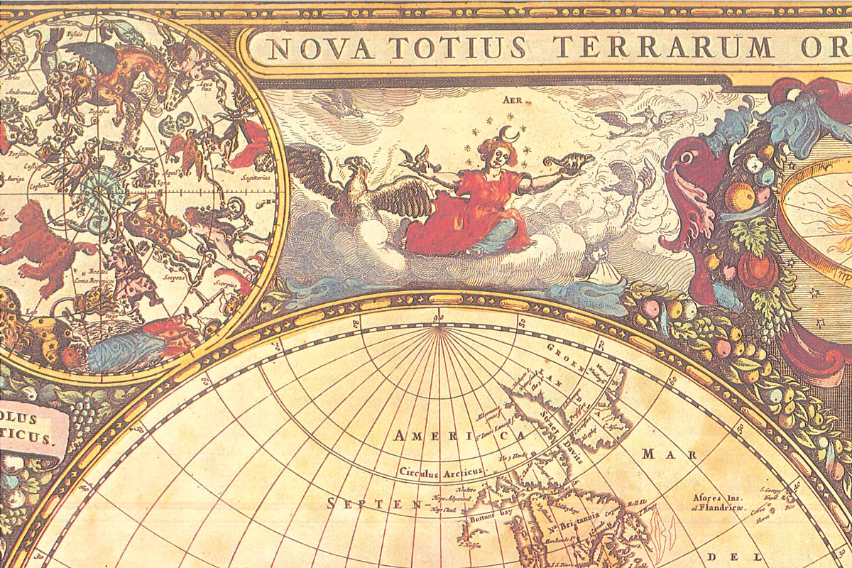 Vintage map patterns, 'Old world' preview 4