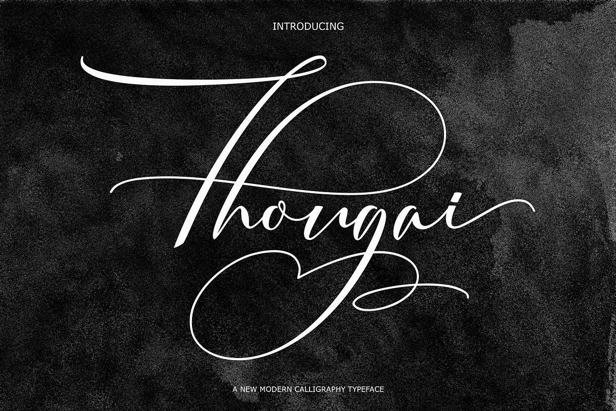 Thougai, a Script Font by danti (Photo 1 of 8)