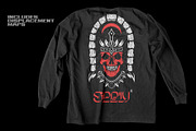 Worn Long Sleeve Pocket Tee Mockup, a Shirt Mockup by Mad Supply (Thumbnail 5 of 7)