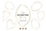 20 Geometric Frames, a Decorative Illustration by ChicGraphix (Thumbnail 1 of 5)