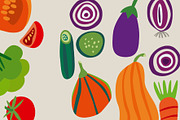 Vegetables, vector, a Food Illustration by Olha Kalyta (Thumbnail 4 of 10)