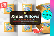 Xmas Pillows Covers 14xMock-ups, a Print Template by Mocca Mockups Store (Thumbnail 1 of 7)