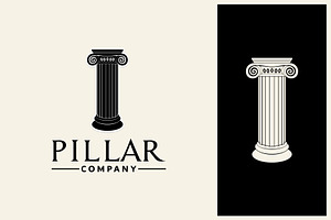 Pillar Logo Historical Building Symb, a Branding & Logo Template by Atlantis X Nurman Arbai