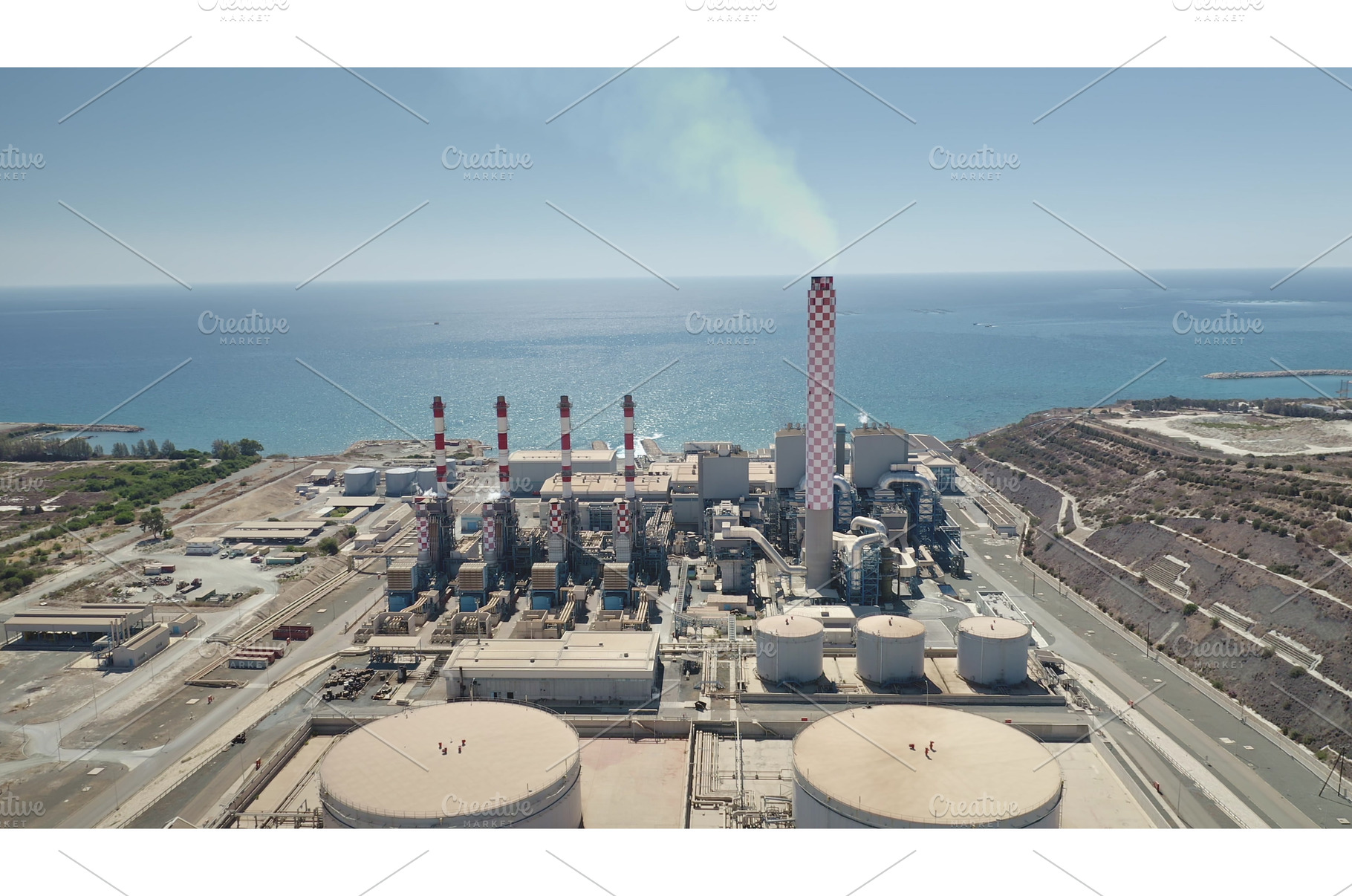 Cyprus: Vasilikos Power Station, an Industrial Photo by Goinyk
