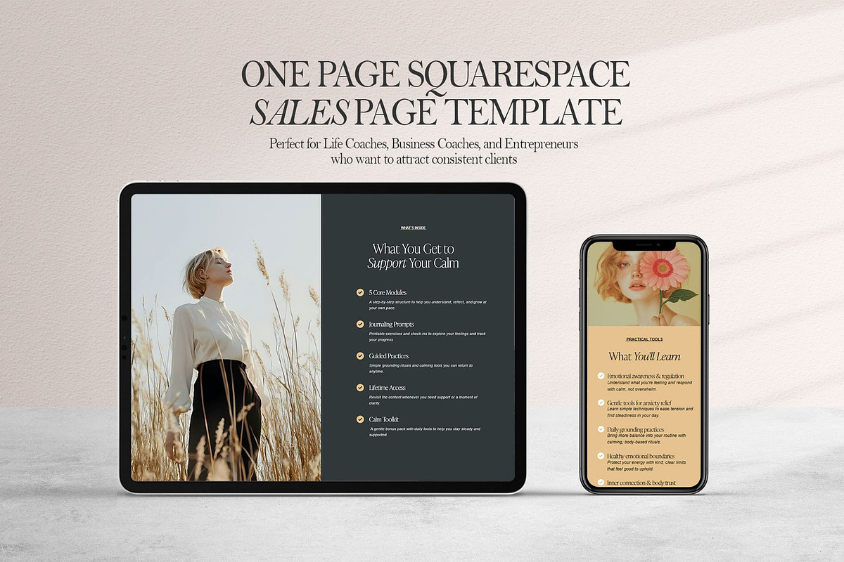 Sales Page Website Template, a Squarespace Template by 3.14&Co (Photo 2 of 11)
