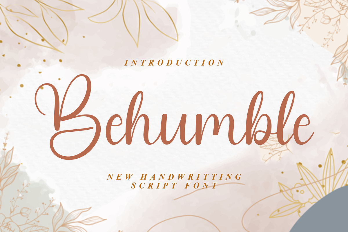 Behumble, a Handwritten Font by FreshTypeINK (Photo 1 of 8)