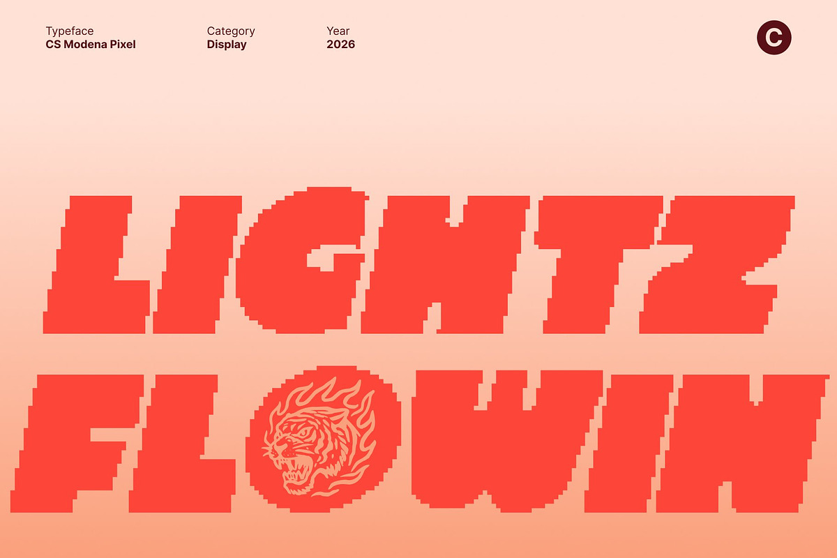 CS Modena Pixel, a Sans Serif Font by Craft Supply Co. (Photo 2 of 8)