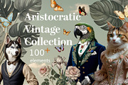 Aristocratic Vintage Collection, an Animal Illustration by Flo Sacred Art (Thumbnail 1 of 10)