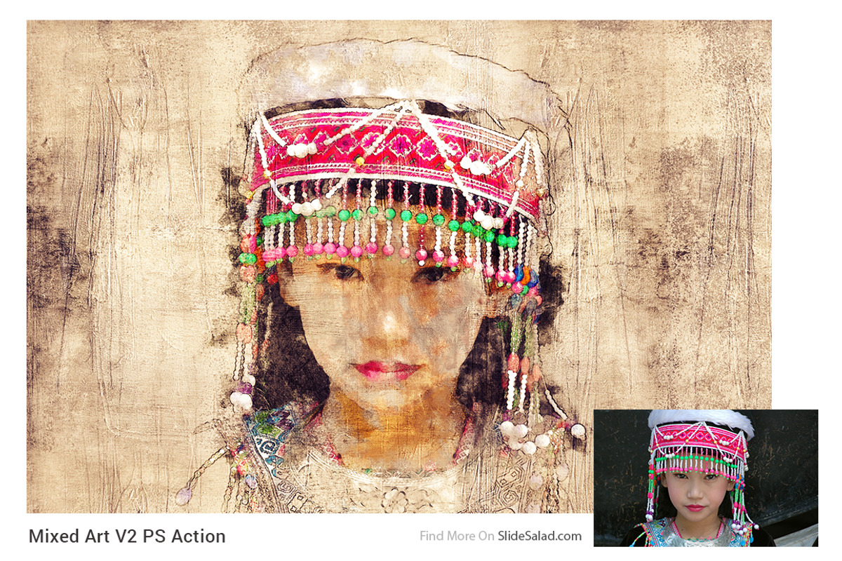 Mixed Art 2 Photoshop Action, an Action Add-On by SlideSalad (Photo 14 of 16)