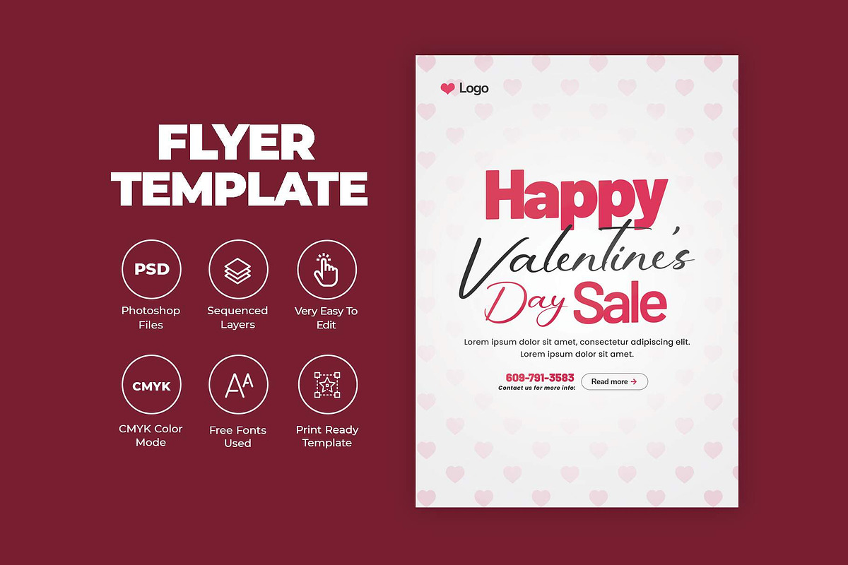Valentine's Day Flyer, a Flyer Template by Saman Osama (Photo 1 of 3)