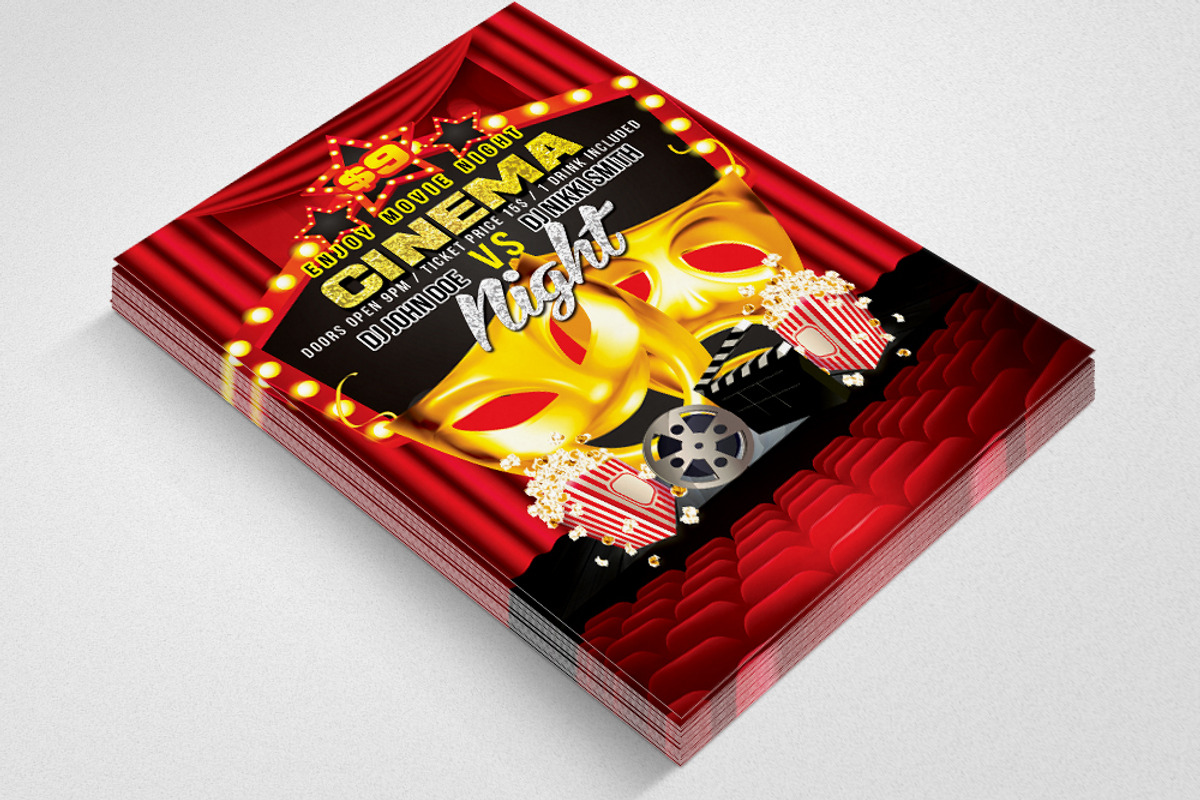 Comedy Show Theater Flyer Templates, a Flyer Template by Psd Templates (Photo 2 of 2)