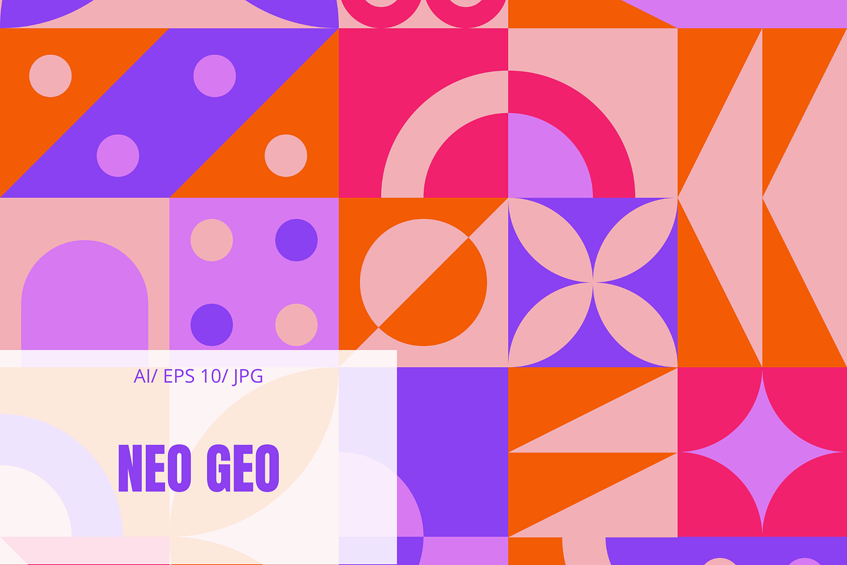 Neo Geo Abstract Geometric Pattern, a Pattern Graphic by ItsReksita Pattern (Photo 1 of 10)