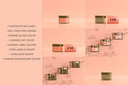 Cosmetic Glass Jar Mockups Set, a Product Mockup by Zumrod (Thumbnail 2 of 10)