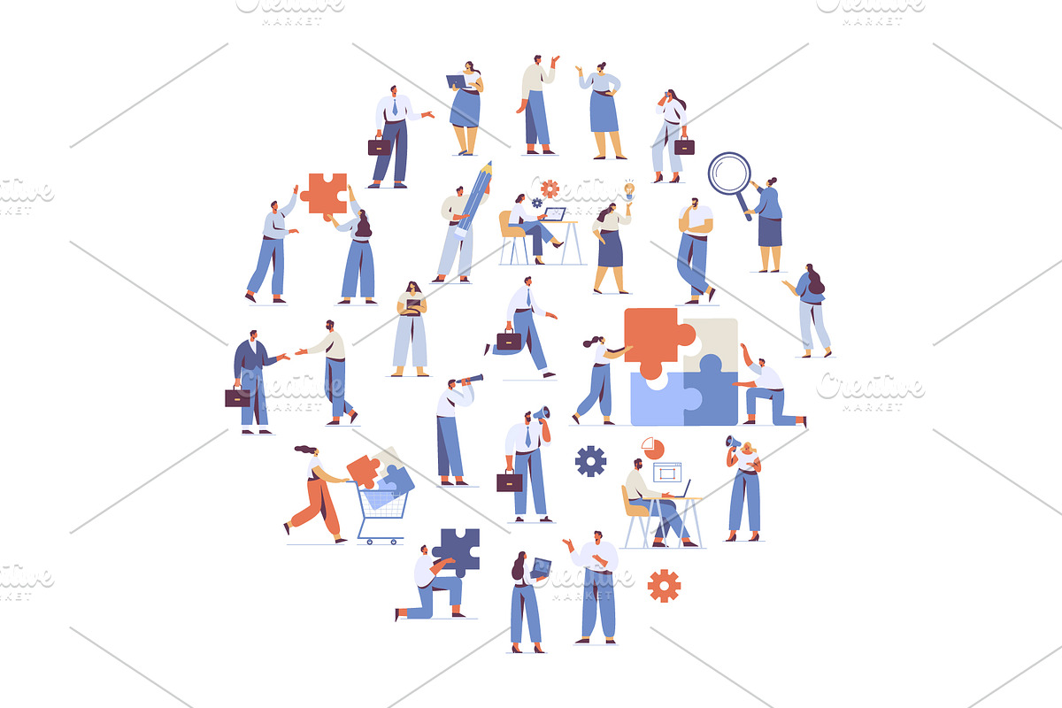 Business people vector bundle, a Person Illustration by Vector_Art (Photo 9 of 18)