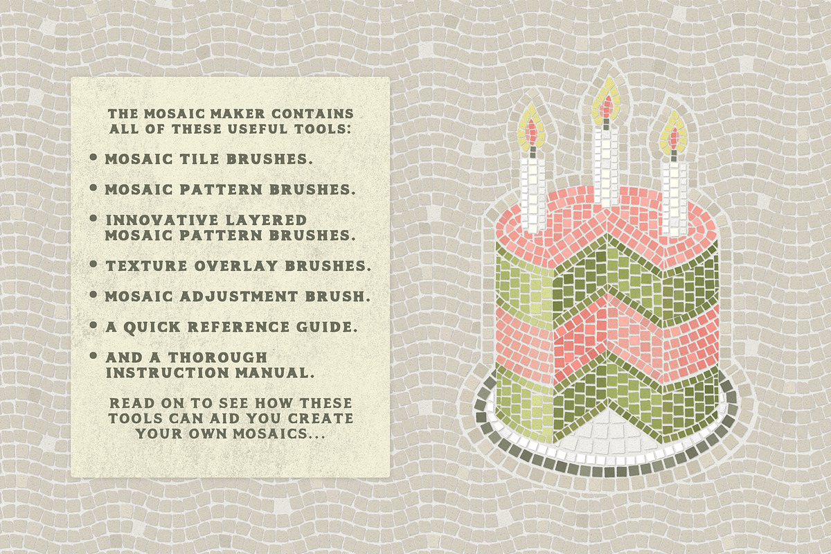 Mosaic Maker - Procreate, a Brush Add-On by The Artifex Forge (Photo 2 of 12)