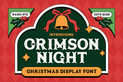 Crimson Night Christmas Font, a Serif Font by Rasio Studio (Thumbnail 1 of 7)