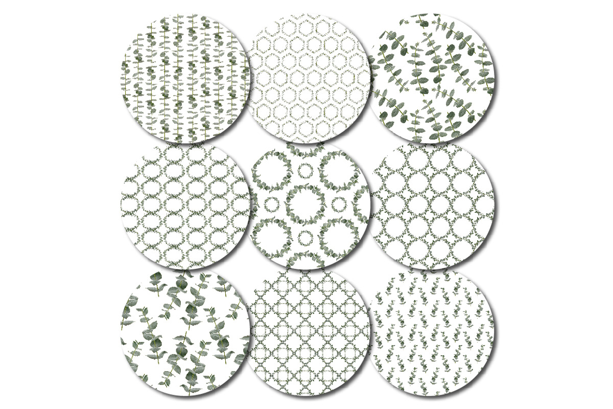 Eucalyptus Seamless Patterns, a Pattern Graphic by Turning Moss (Photo 7 of 14)
